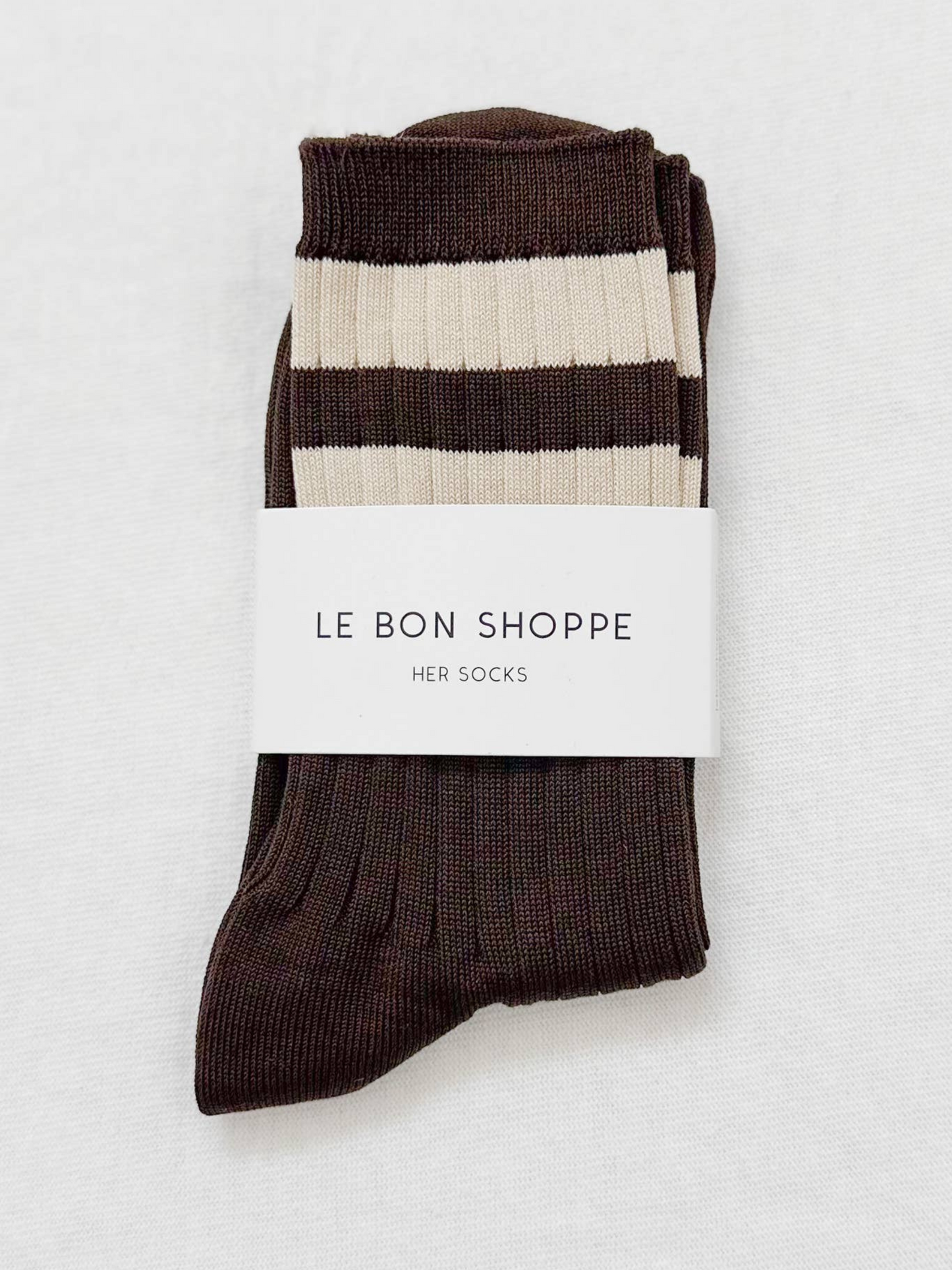 Her Socks Varsity | Espresso