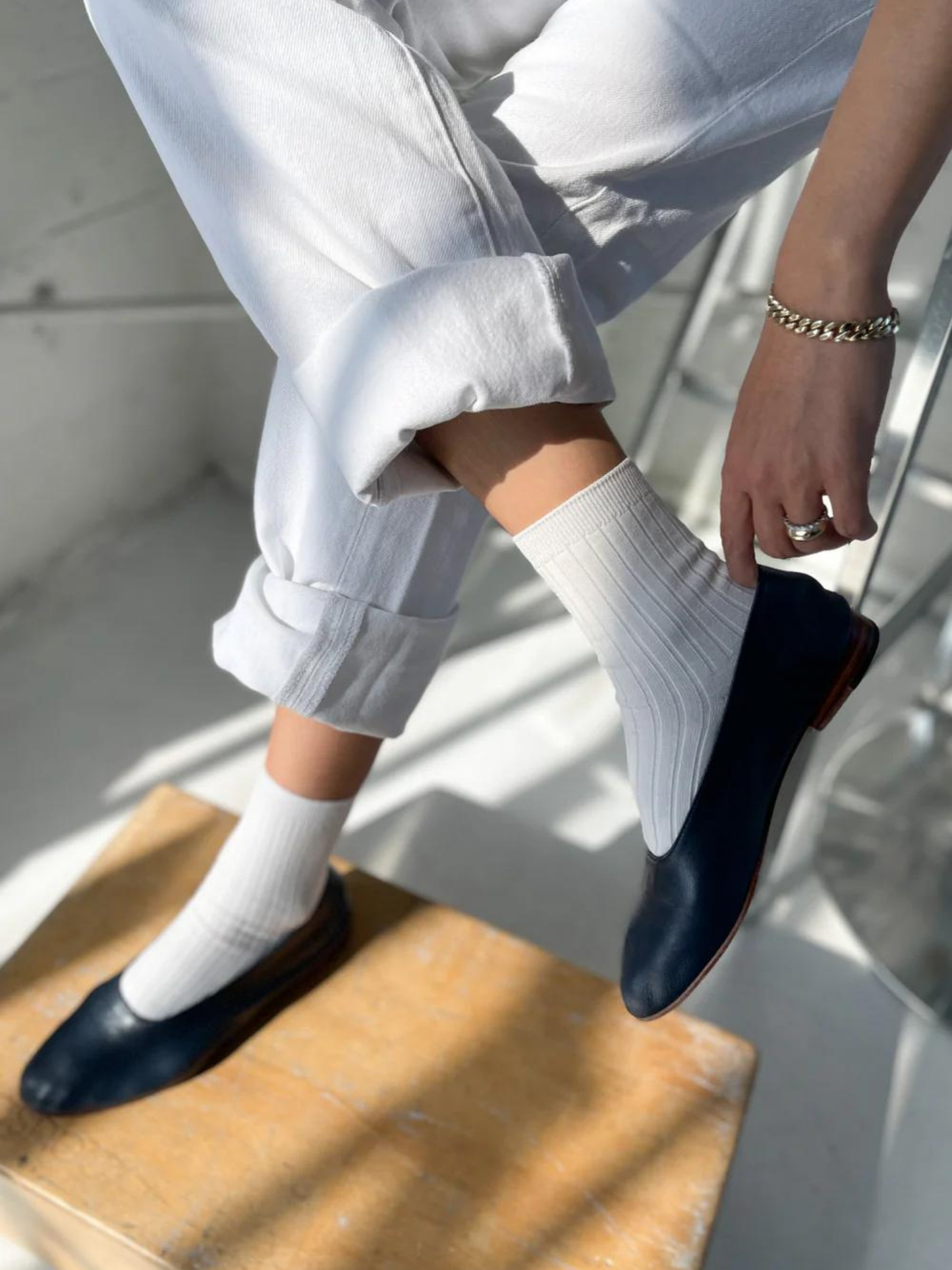 Her Socks | Classic White