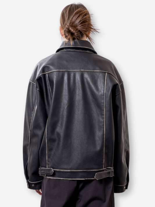 Distressed Oversized Jacket
