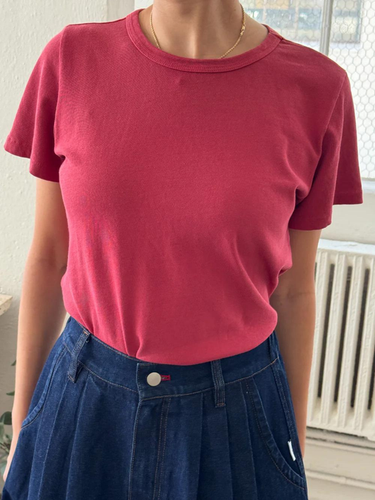 The Little Boy Tee | Crayon Red