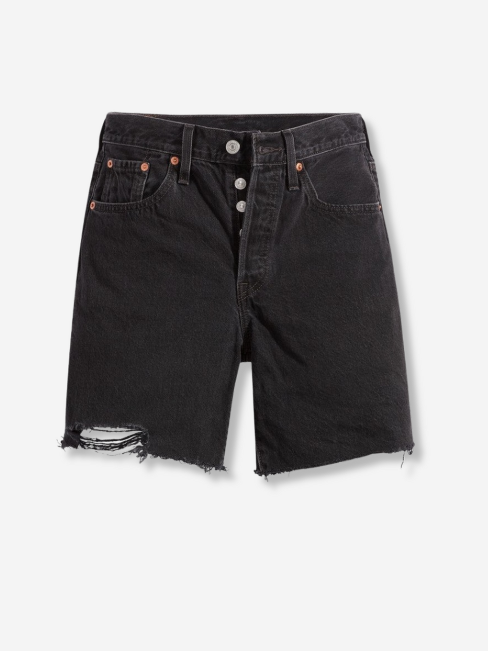 501 Mid Thigh Women's Shorts | Lunar Black