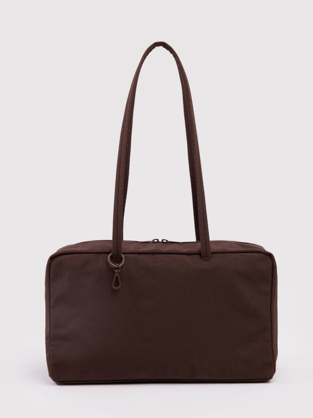 Medium Nylon Bowler Bag | Coffee