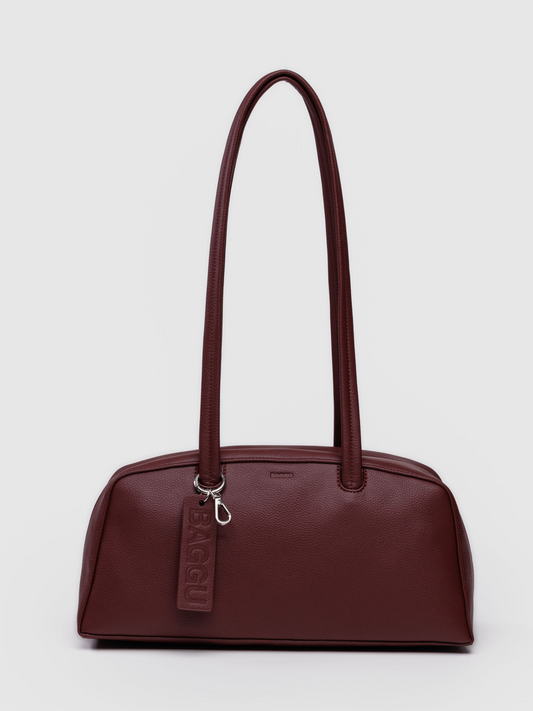 Leather Bowler Bag | Mahogany