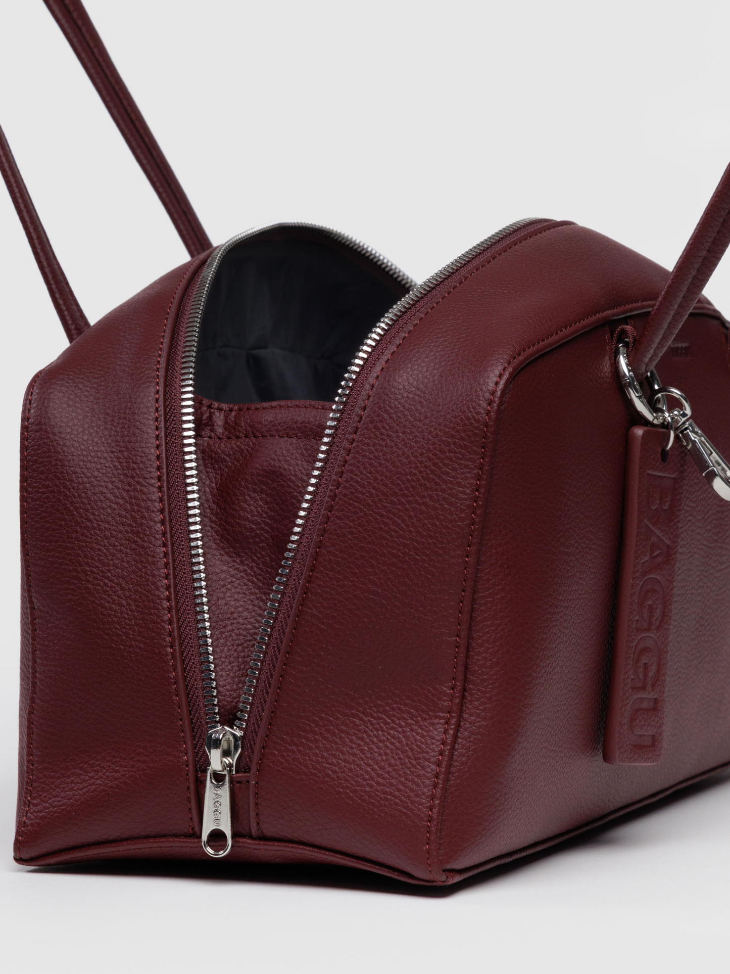 Leather Bowler Bag | Mahogany