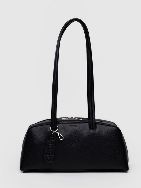 Leather Bowler Bag | Black