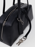 Leather Bowler Bag | Black