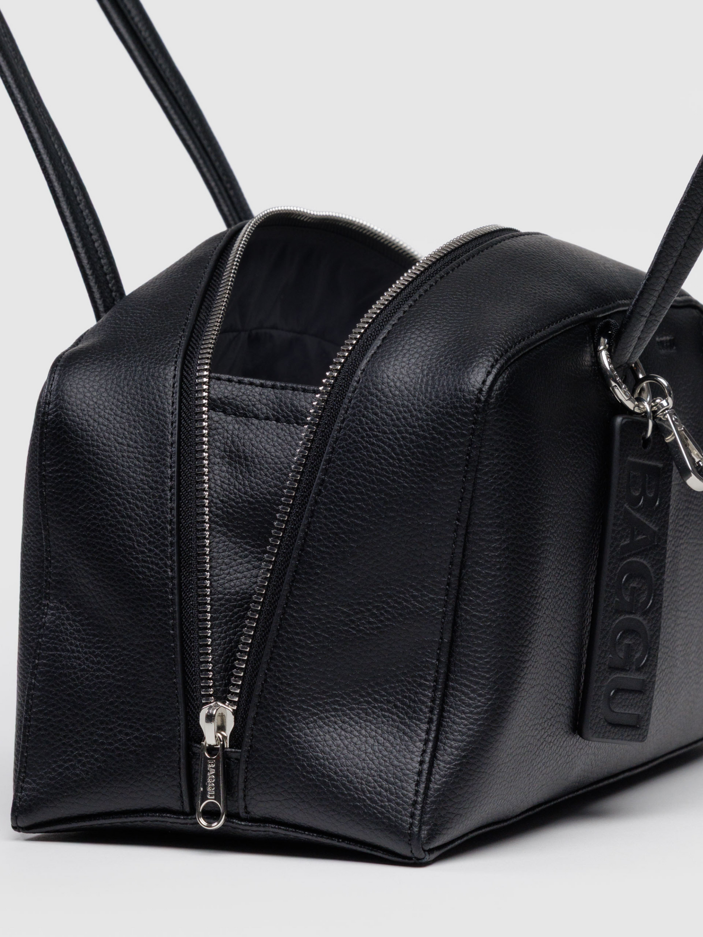 Leather Bowler Bag | Black