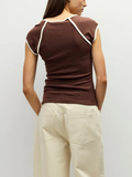 Patricia Top Brown-Cream