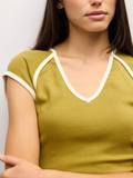Patricia Top Moss-Cream