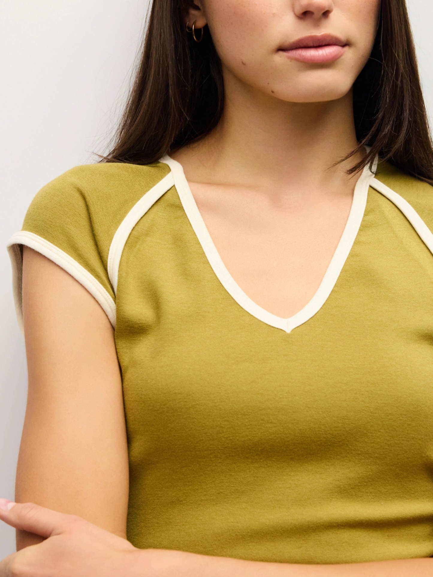 Patricia Top Moss-Cream