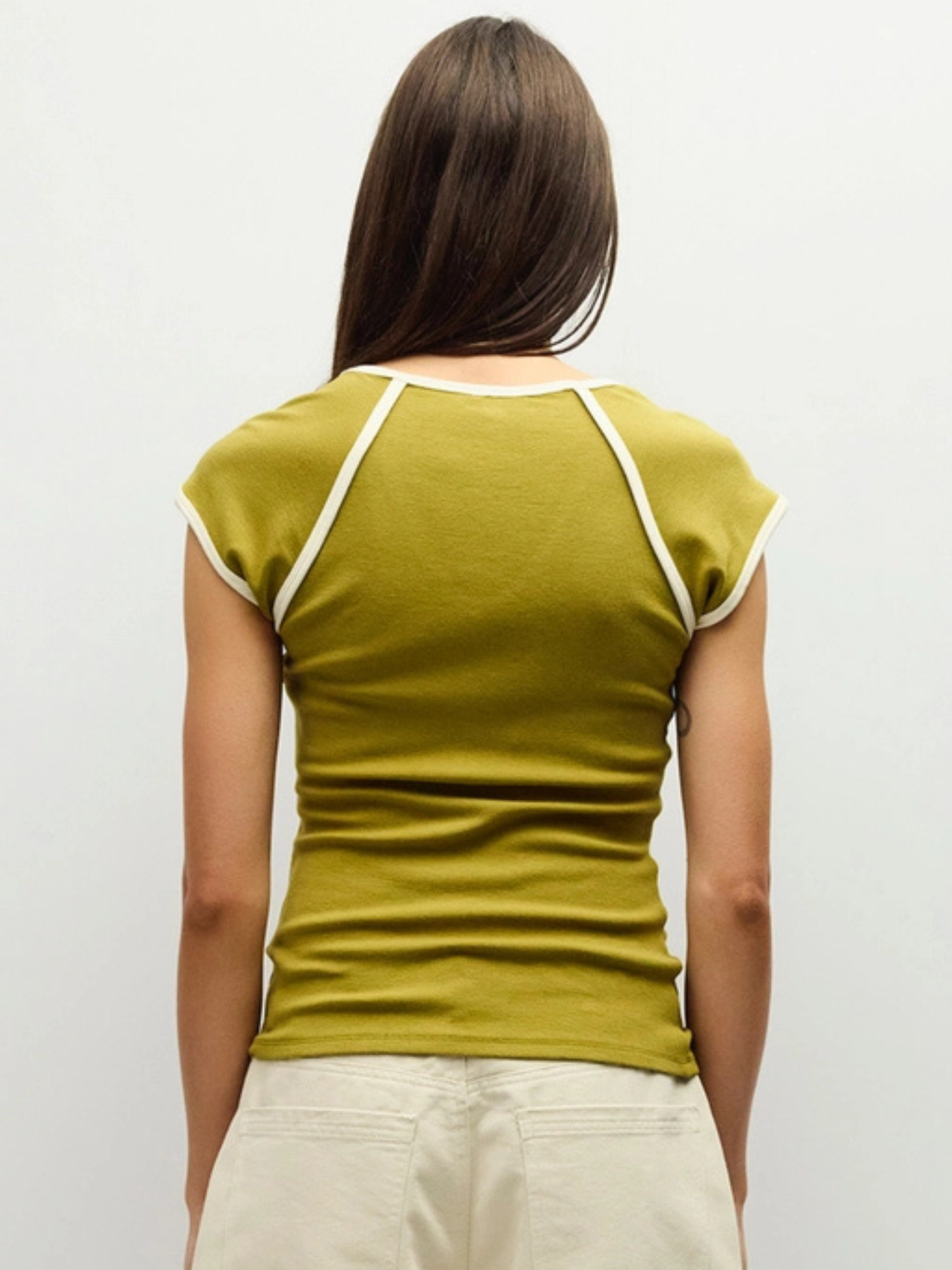 Patricia Top Moss-Cream