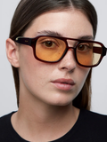 Shipo Sunglasses Maroon Yellow