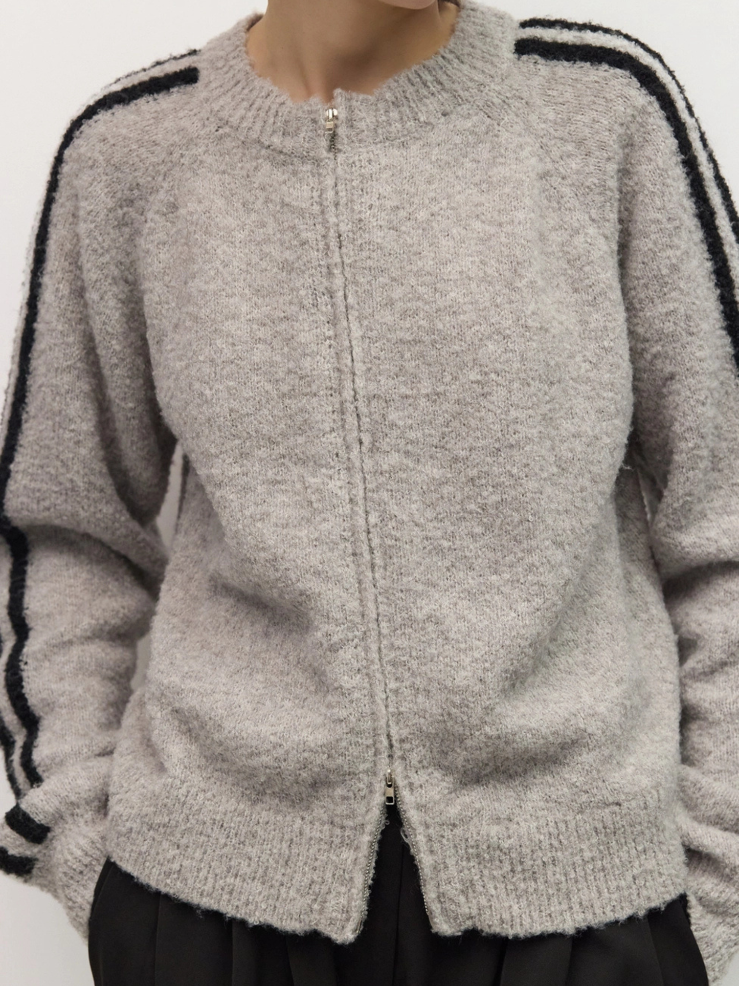 Reba Sweater Grey-Black