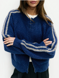 Reba Sweater Navy-Grey