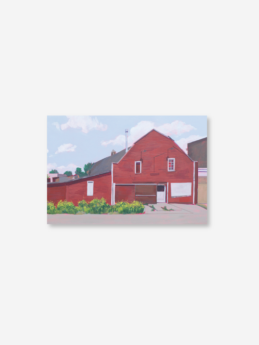 Lucky Shape Postcard | Red Barn