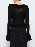 Romina Ruffle Trim Cardigan