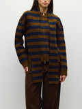 Scarlett Sweater with Scarf | Brown