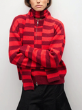 Scarlett Sweater with Scarf | Red