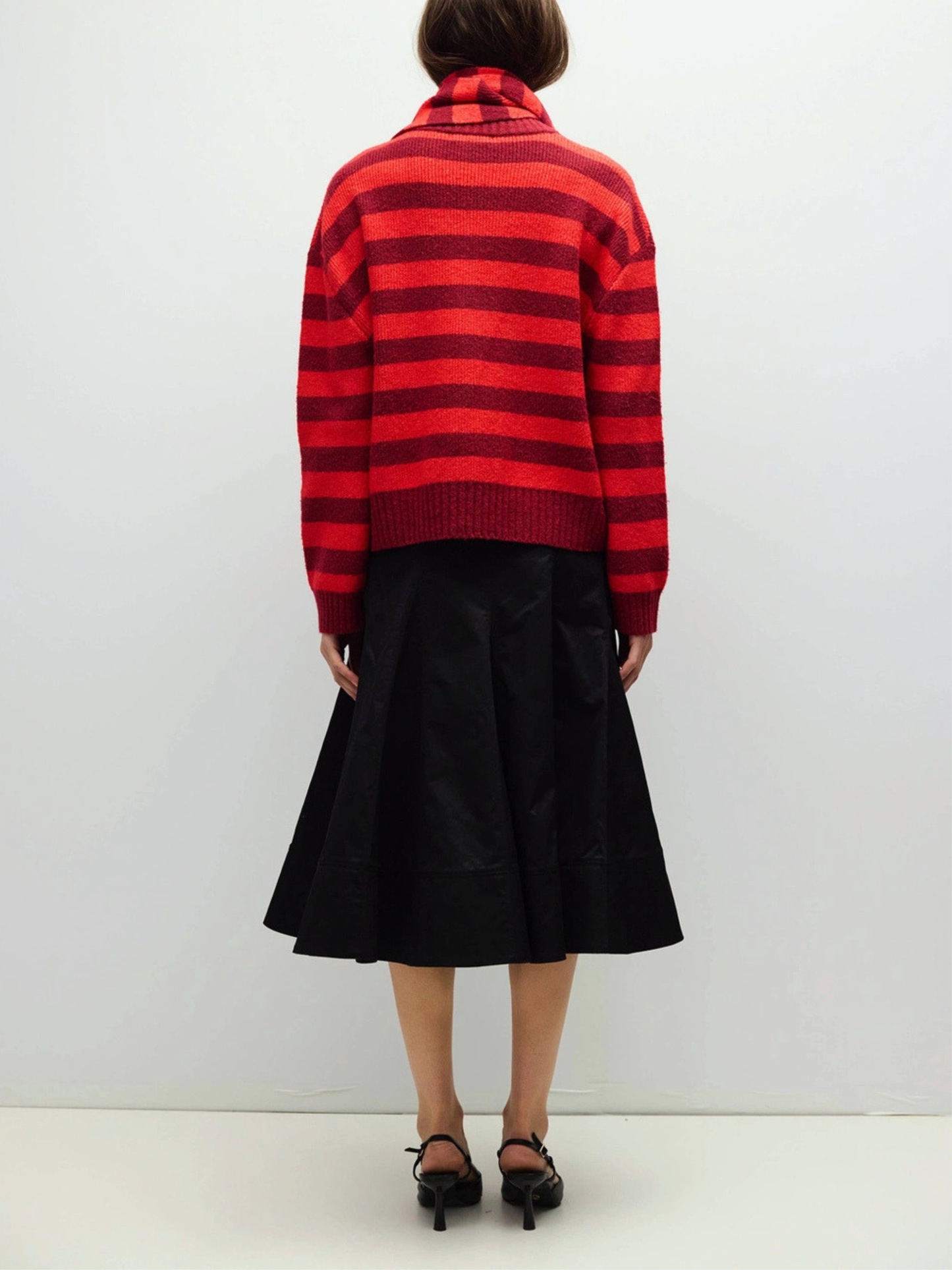 Scarlett Sweater with Scarf | Red