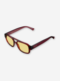 Shipo Sunglasses Maroon Yellow