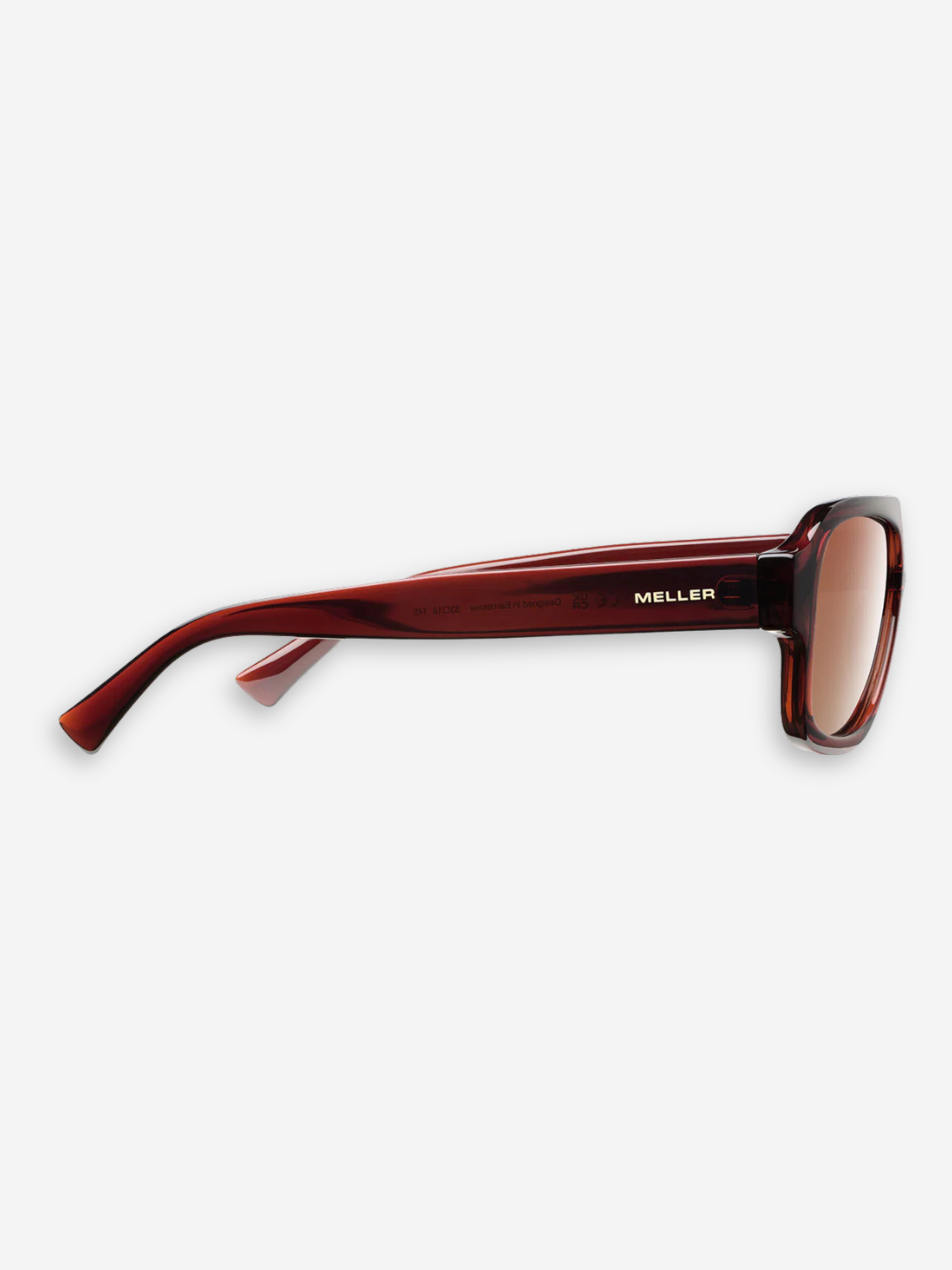 Shipo Sunglasses Maroon Brown
