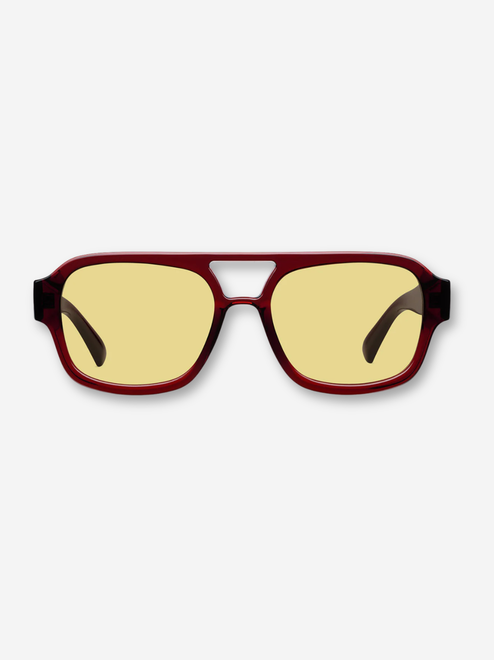 Shipo Sunglasses Maroon Yellow