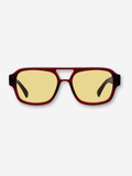 Shipo Sunglasses Maroon Yellow