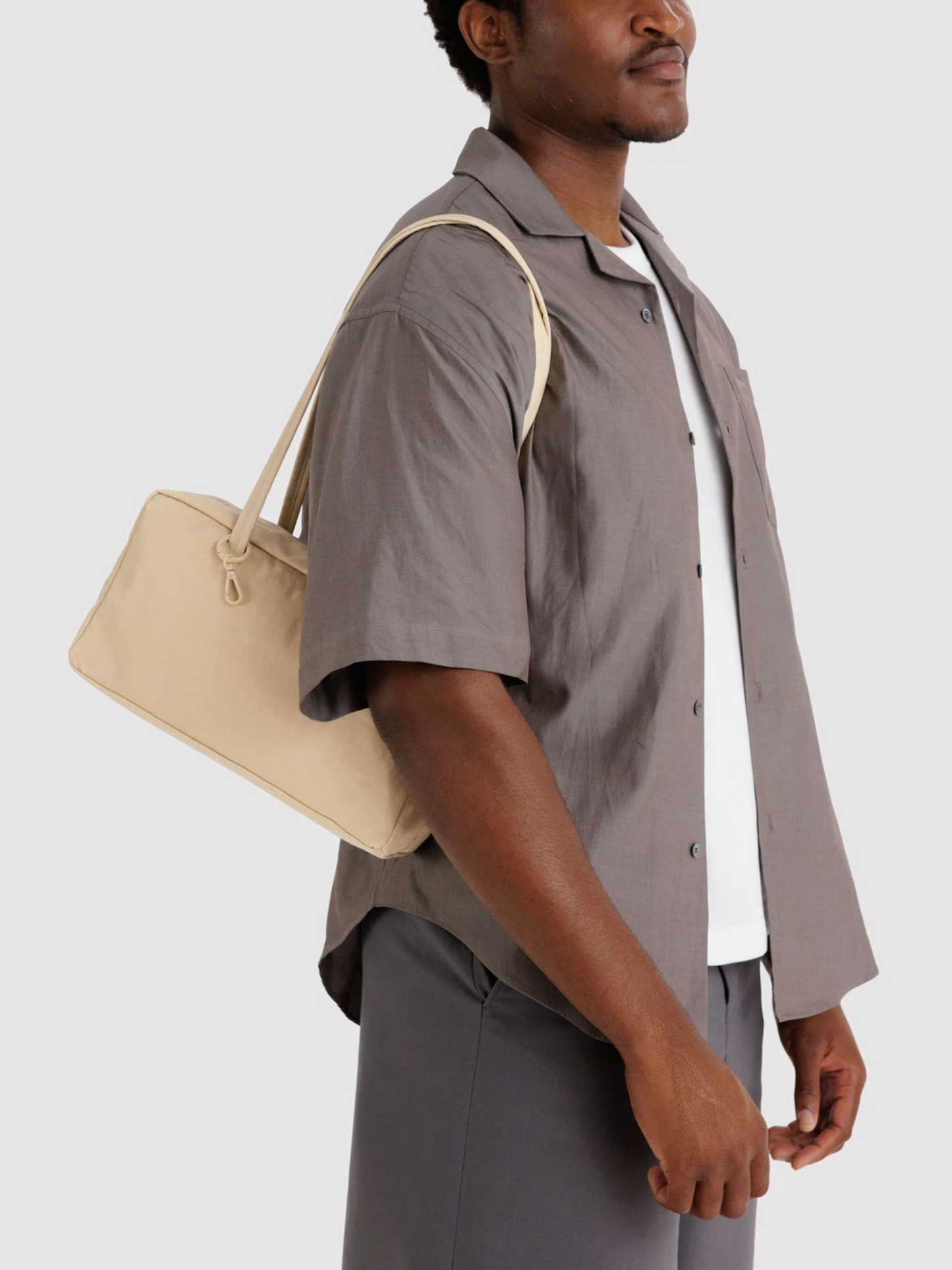 Nylon Bowler Bag | Custard