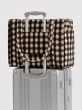 Small Cloud Carry-On | Blurred Gingham Brown