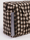 Small Cloud Carry-On | Blurred Gingham Brown