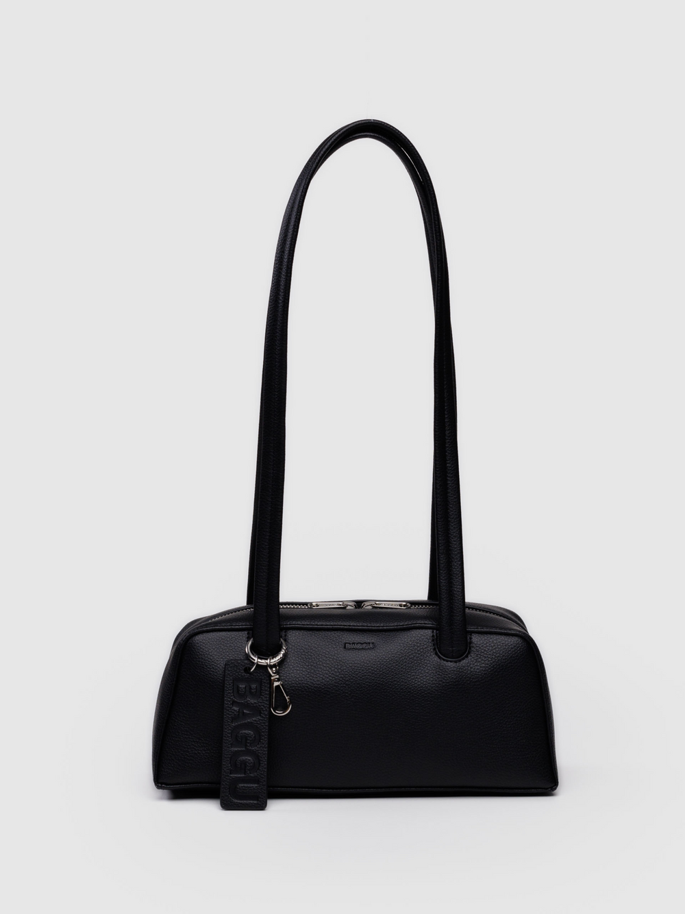 Small Leather Bowler Bag | Black