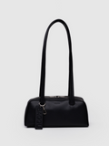Small Leather Bowler Bag | Black