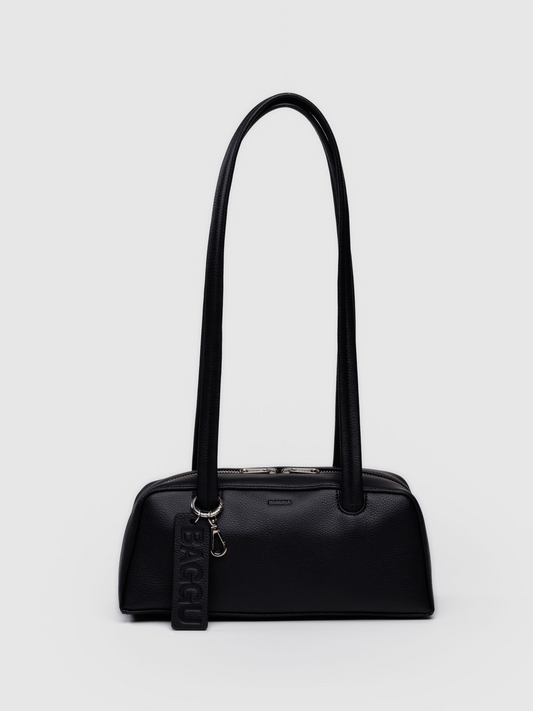 Small Leather Bowler Bag | Black