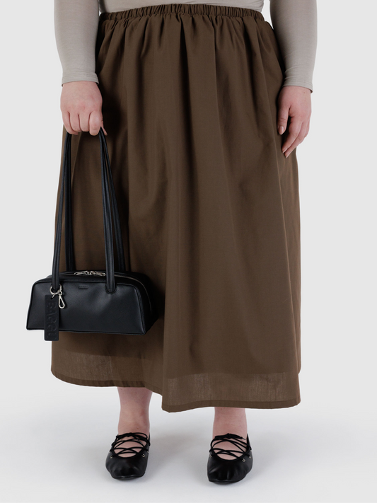 Small Leather Bowler Bag | Black
