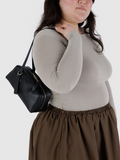 Small Leather Bowler Bag | Black