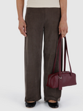 Small Leather Bowler Bag | Mahogany