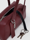 Small Leather Bowler Bag | Mahogany
