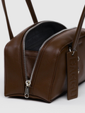 Small Leather Bowler Bag | Brown