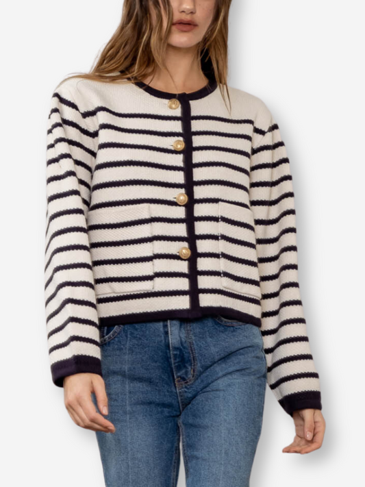 Striped Cardigan