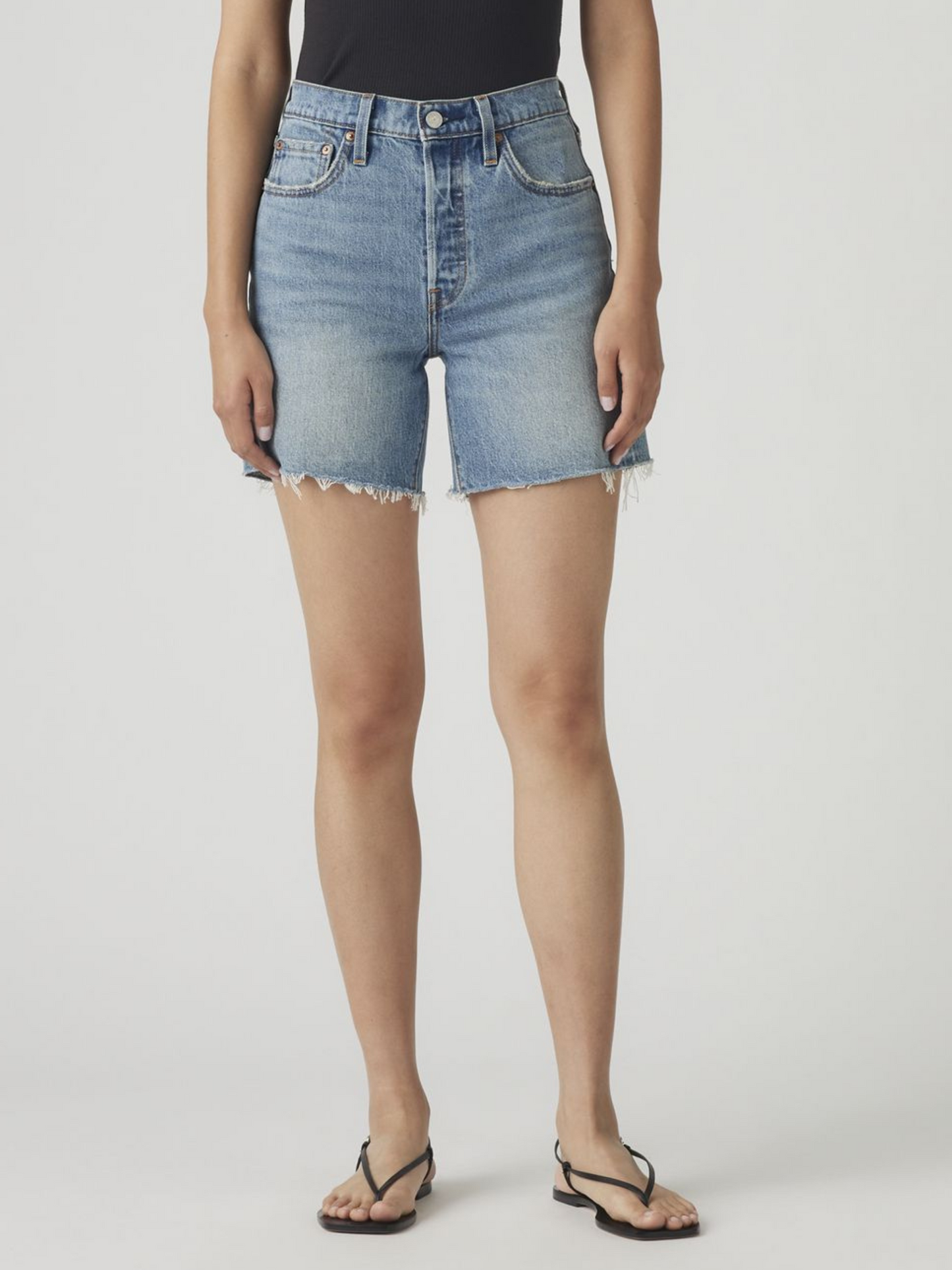 501 Mid Thigh Shorts | Ticked and Untied
