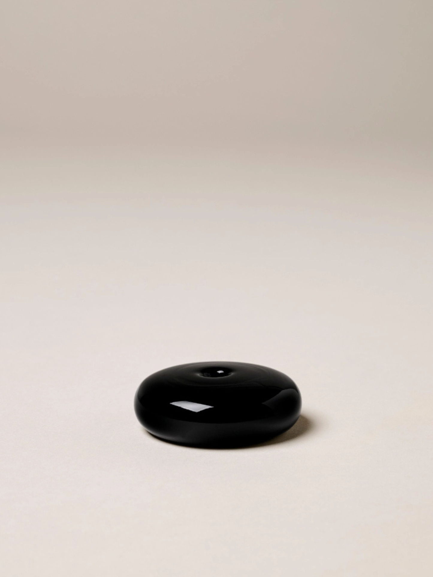 Glass Vessel Incense Holder | Black