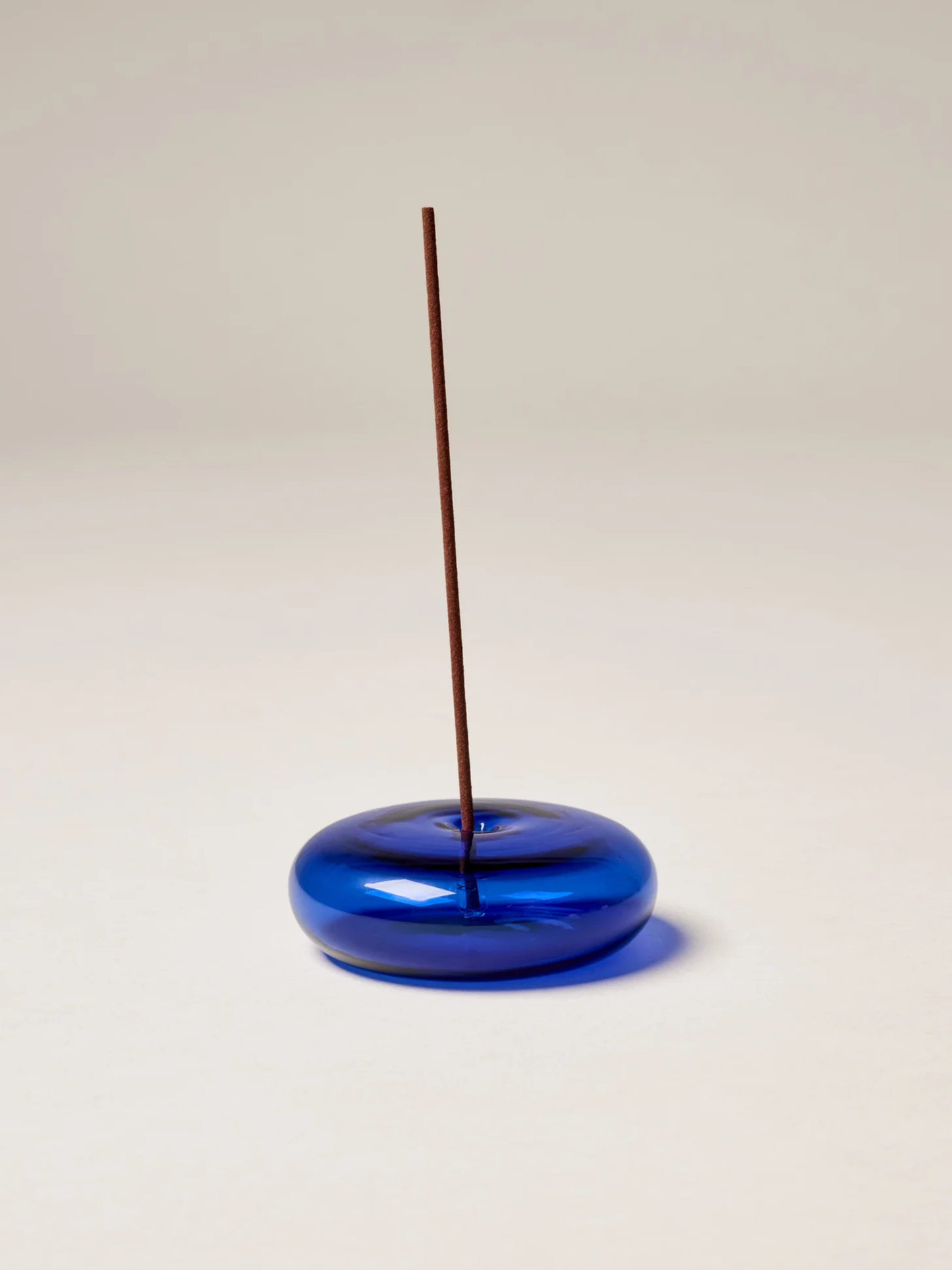 Glass Vessel Incense Holder | Cobalt